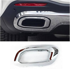Tailpipe Bright Frame Exhaust Cover Left 1678856900 & Right 1678857000 Compatible With Mercedes Benz GLE W167 & GLS W167 & GLC X253 2020-2024 Tag No.215