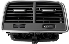 Black Ac Vent Grille Assembly Center & Right & Left & Rear Compatible With Audi A6