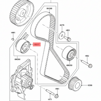 Timing Belt Tensioner LR009395 LR011694 LR001269 Compatible With LAND ROVER & DISCOVERY SPORT (L550) & FREELANDER 2 (L359) | LR2 & RANGE ROVER EVOQUE (L538) Tag no : 7