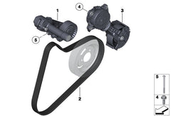 Belt Tensioner With Pulley 11287598833 Compatible With MINI MINI (R56) & MINI CLUBMAN (R55) & MINI Coupe (R58) & MINI PACEMAN (R61)