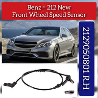 Front Right ABS Wheel Speed Sensor A2129050801 2129053403 A2129053403 2129050801 Compatible With MERCEDES-BENZ CLS C218 & E-CLASS W212