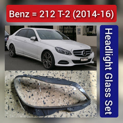 Front Headlight Glass Compatible with Benz 212 T-2 2014 - 2016.