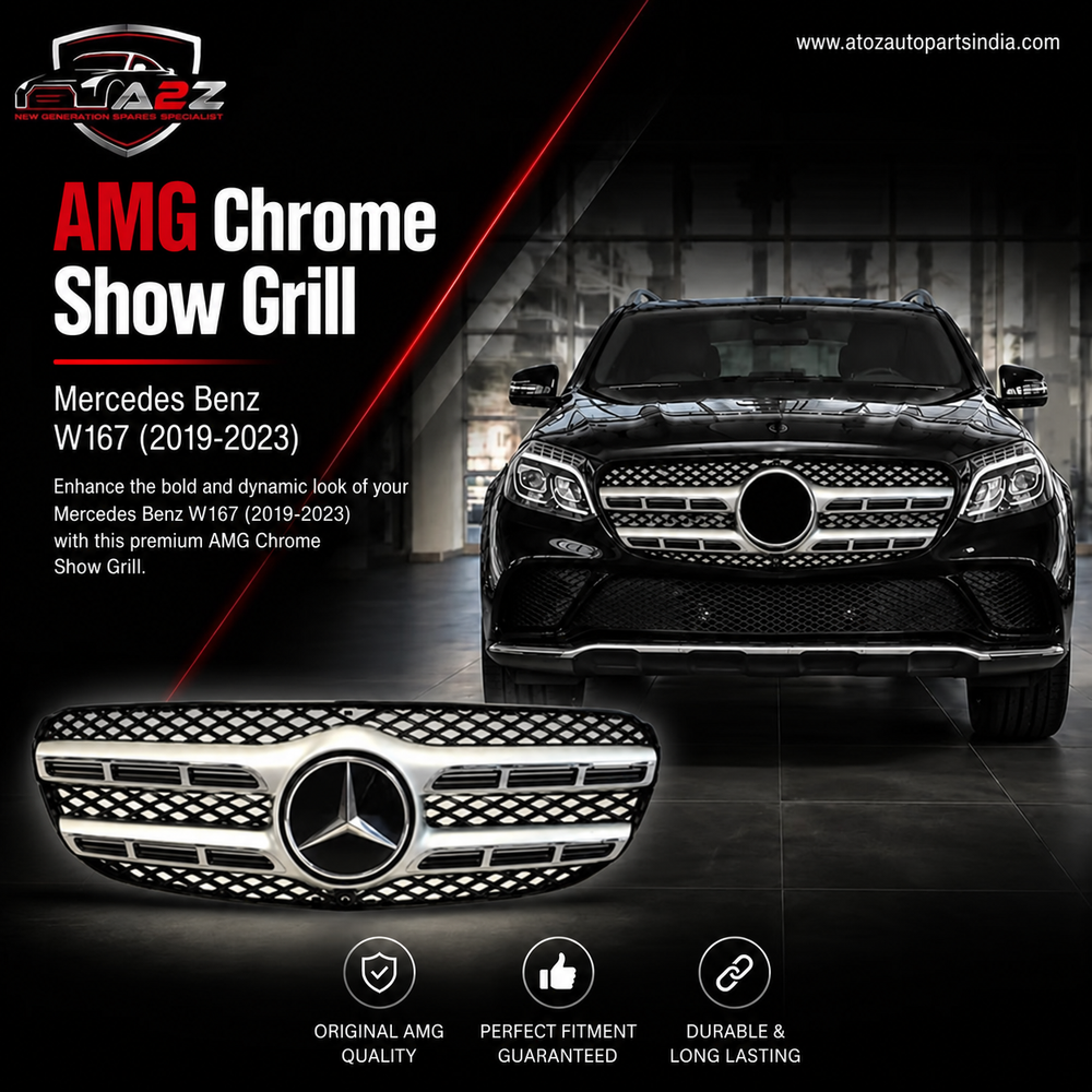 AMG Chrome Show Grill Compatible With Mercedes Benz GLS-Class W167 (2019-2023) Tag 91
