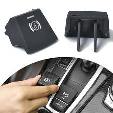 Parking Brake Button Switch Cover Black 61316822518 61319318730 61319217594-2 Compatible with BMW 5 Series F10 & 6 Series F12 & X3 F25