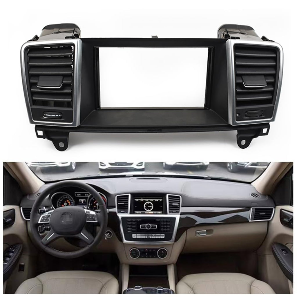Black Center AC Vent Assay Big 1668300854 Compatible With Mercedes Benz GL-Class W166, GLS W166 & ML-Class W166