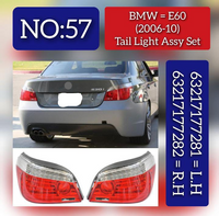 Tail Light Rear Lamp Left 63217177281 & Right 63217177282 Compatible With BMW 5 Series E60 (2006-2010) Tag No.57