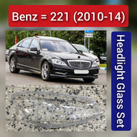 Front Headlight Glass Compatible With Mercedes-Benz S-CLASS W221 (2010-2014)