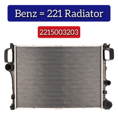 Intercooler Assy Radiator 2215003203 Compatible With MERCEDES-BENZ S-CLASS (W221, V221) & S-CLASS Coupe (C216) | CL-CLASS