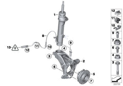 Front Left/Right ABS Wheel Speed Sensor 34529808193 34529804589 Compatible With MINI COUNTRYMAN R60