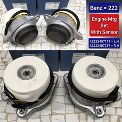 Front Engine Mount Set Compatible With MERCEDES-BENZ S-CLASS W222 Engine Mount Left 2222407117 & Right 2222407217