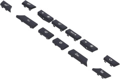 Heater Climate Control Button Cap, Smooth Air Conditioning Button Cover 61319313923-A (Set Of 12) Compatible with  BMW 5 Series (F10) & 5 Gran Turismo (F07)