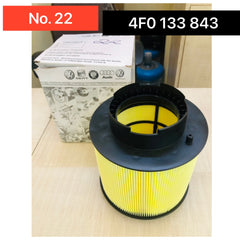 Air Filter 4F0133843 & E647L & LX1006/2D Compatible With AUDI A6 C6 (4F2) | A6 / S6Tag 22