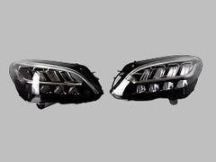 Complete Headlight Headlamp Assy Left A2059068905 (6 Pin) & Right A2059069005(4 Pin) (Without Blaster) Compatible With MERCEDES-BENZ C-CLASS (W205) (2021-2022) Tag No.110
