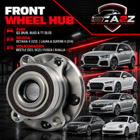 Front Wheel Hub 1K0407621F & 5K0498621 & 8J0598625 Compatible With AUDI Q3 (8UB, 8UG) & TT (8J3) & SKODA OCTAVIA II (1Z3) | LAURA & SUPERB II (3T4) & VW BEETLE (5C1, 5C2) | FUSCA | BJALLA