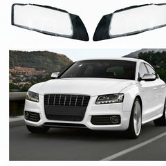 Headlight Glass Set Left & Right Compatible With AUDI A5 (2007-2011)