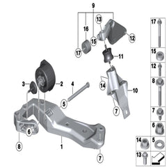 Transmission Mount 22316771219 23711137817 22316799331 22316771221 Compatible With BMW 3 Series E90 & Z4 Roadster E89