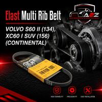 Elast Multi Rib Belt 3PK628 31325042 Compatible With VOLVO S60 II (134), XC60 I SUV (156) (CONTINENTAL)