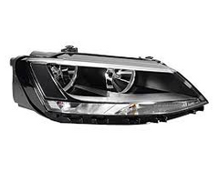 Headlight Headlamp Left Headlight Headlamp Left 1EL010395-11 & Right 1EL010395-21 (Without Blaster) Compatible With Volkswagen Jetta MK6 (Helogen)