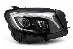 Headlight Headlamp Left A2539061501 & Right A2539061601 (DOUBLE LENS) (Without Blaster) Compatible With MERCEDES-BENZ GLC (W253) (2016-2019)