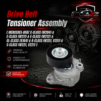 Belt Tensioner With Pulley 2712000470 Compatible with MERCEDES-BENZ C-CLASS (W204) & E-CLASS (W211) & E-CLASS (W212) & GL-CLASS (X164) & R-CLASS (W251, V251) & S-CLASS (W221, V221)