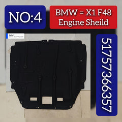 Under Hood Shield 51757366357 Compatible with BMW X1 F48 Tag No.4