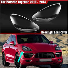 Front Headlight Glass Compatible with Porsche Cayenne (2011-2014) .