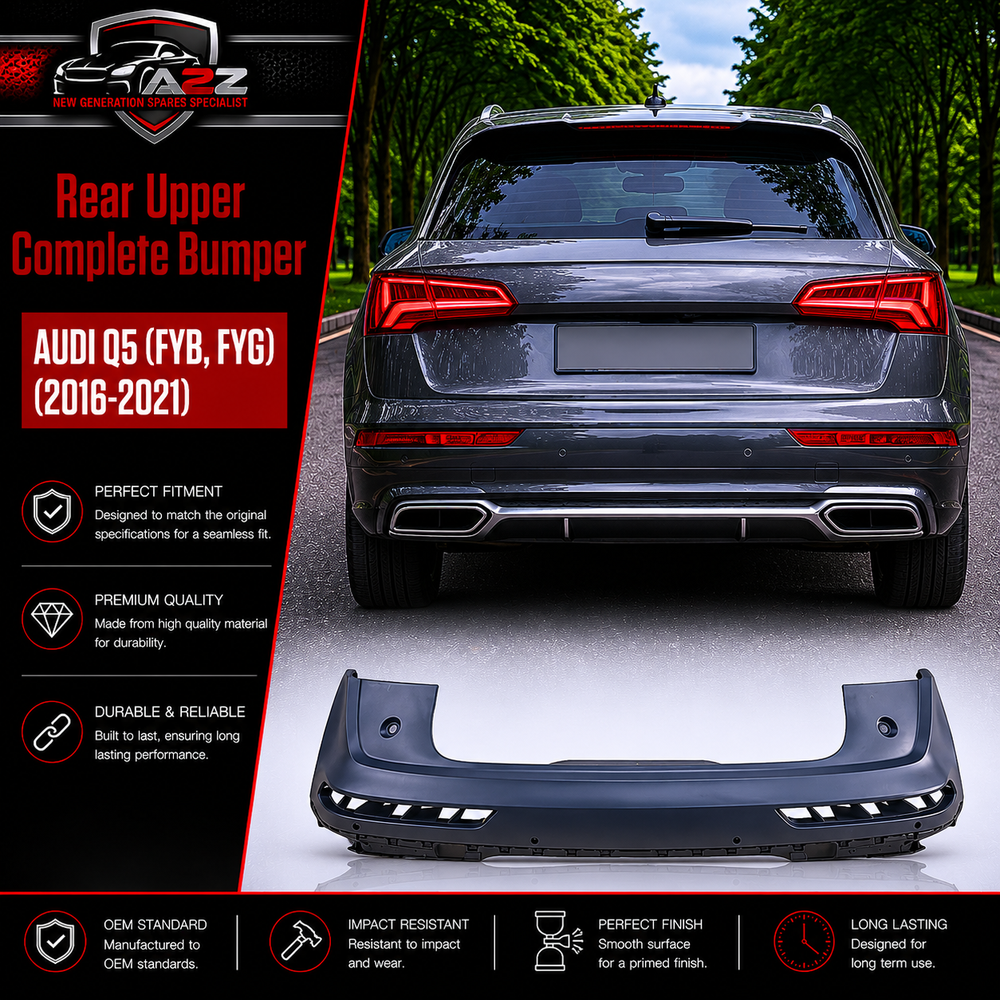 Rear Upper Complete Bumper 80A807067H 80D807067A Compatible With AUDI Q5 (FYB, FYG) Tag No.213
