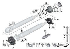 Driveshaft Center Support Bearing 26103413996 Compatible With BMW 5 Series E60
