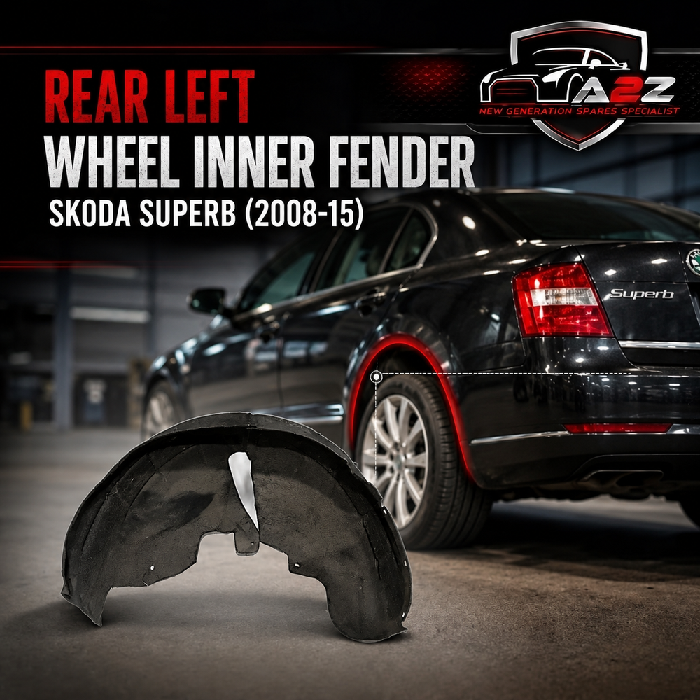 Rear Left Wheel Inner Fender 3T5810969 Compatible With Skoda Superb (2008-15)