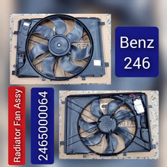 Engine Radiator Cooling Fan Assembly 2465000064 Compatible With MERCEDES-BENZ A-CLASS (W176) & B-CLASS Sports Tourer (W246, W242) & CLA Coupe (C117) & GLA-CLASS (X156)