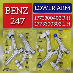 Front Lower Control Arm (Set Of 2) Left 2473305300 1773300302 & 1773300402 Right 2473305400 1773300402 Compatible with MERCEDES-BENZ A-CLASS (W177) & B-CLASS (W247)