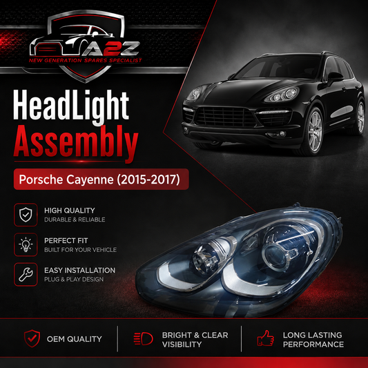 Mid Range Complete Headlight Assembly Left 95863117730 & Right 95863117830 Compatible With Porsche Cayenne (2015-2017) Tag No.253