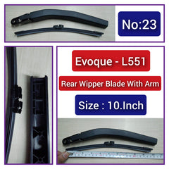 Rear Wiper Blade (10 Inch) With Arm Compatible with Land Rover Range Rover Evoque (L551) Tag-WBR-23