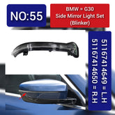 Dynamic Turn Signal LED Mirror Light Left 51167414649 & Right 51167414650 Compatible with BMW 5 Series G30 G31 G32 G38 & 7 Series G11 G12 Tag-MLB-55