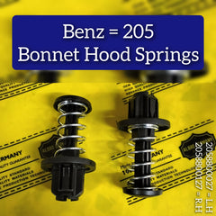 Bonnet Hood Spring Set Left 2058800027 & Right 2058800127 Compatible with MERCEEDES BENZ C-CLASS W205