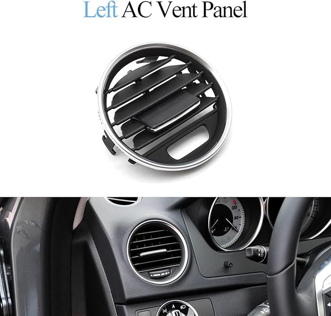 Mercedes Benz C-Class W204 2007-2011 Black AC Vent Grille Left 2048306254-1 and Right 2048306254-1