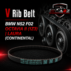 V-Ribbed Belt 11287628655 Compatible With BMW N52 F02