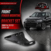 Front Fender Mounting Bracket Set Right 51117337093 & Left 51117337092 Compatible With BMW For X5 F15 (2014-18)