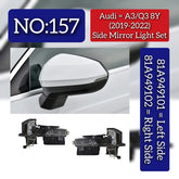 Side Mirror Light Set Left 81A949101 & Right 81A949102 Compatible With Audi A3, Q3 Tag No.157