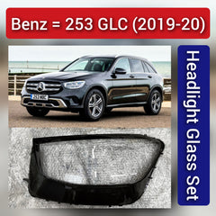 Front Headlight Glass Compatible with Benz GLC 253 2019 - 2020.