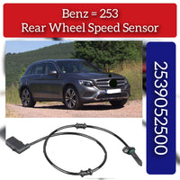 Rear ABS Wheel Speed Sensor 2539052500 A2539052500 Compatible With MERCEDES-BENZ GLC Coupe C253