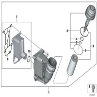 Oil Cooler Assembly 11427800066 7800066 For BMW 3 Series E90 F30 & 5 Series F10, X1 E84 Tag-O-110