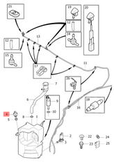 Fuel Level Sensor Flap Actuator 31333888 & 32237467 & 32430609 & 30784331  Compatible With VOLVO XC60 I SUV (156)