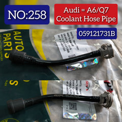 Engine Coolant Pipe 059121731b 059121731A 059121731D For AUDI A4 B8 (8K2) | A4 / S4 A7 Sportback (4GA, 4GF) | A7 / S7 & CAYENNE (92A) MACAN (95B) PANAMERA (970) & CAYENNE (92A) MACAN (95B) PANAMERA (970)