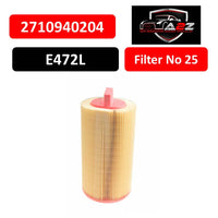Air Filter 2710940204 & A2710940204 E472L Compatible With MERCEDES-BENZ C-CLASS (W203) & C-CLASS (W204) & E-CLASS (W211) & SLK (R171) Tag : 25