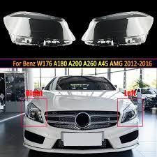 Front Headlight Glass Compatible with MERCEDES BENZ A-CLASS W176 2012-2015