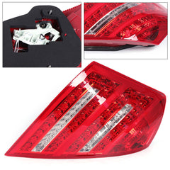 Tail Light Rear Lamp Compatible With MERCEDES-BENZ S-CLASS (W221) (2007-2009) Tail Light Rear Lamp Left 2218200366 A2218200366 & Right 2218200466 A2218200466 Tag-TLM-104