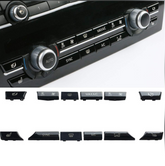 Heater Climate Control Button Cap, Smooth Air Conditioning Button Cover 61319313923-B (Set Of 12) Compatible with BMW 5 Series (F10) & 5 Gran Turismo (F07)