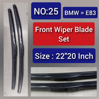 Front Wiper Blade Set (22'20 Inch) Compatible with BMW X3 E83 Tag-WBF-25