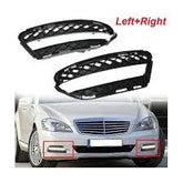 Fog Lamp Cover Left 2218851722 & Right 2218851822 & Fog Lamp Chrome Left 2218852723 & Right 2218852823 A2218851722 Compatible With MERCEDES-BENZ S-Class W221 Tag No.332